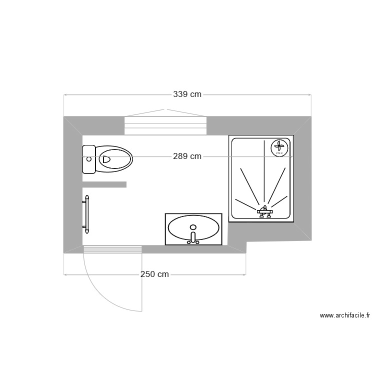 SDB DOUAI. Plan de 0 pièce et 0 m2