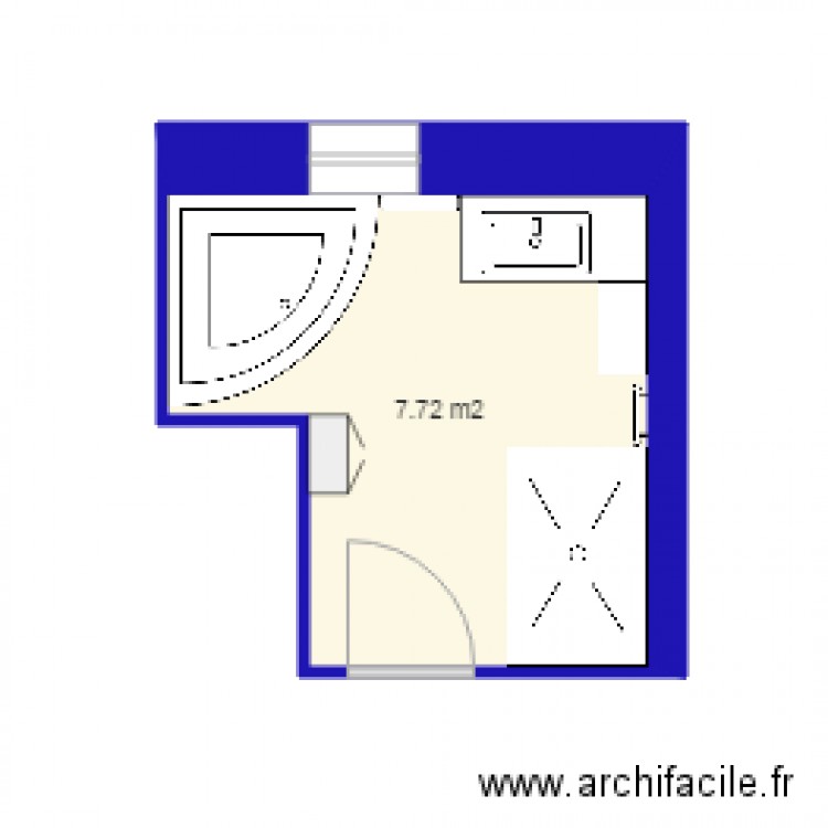 salle de bain. Plan de 0 pièce et 0 m2