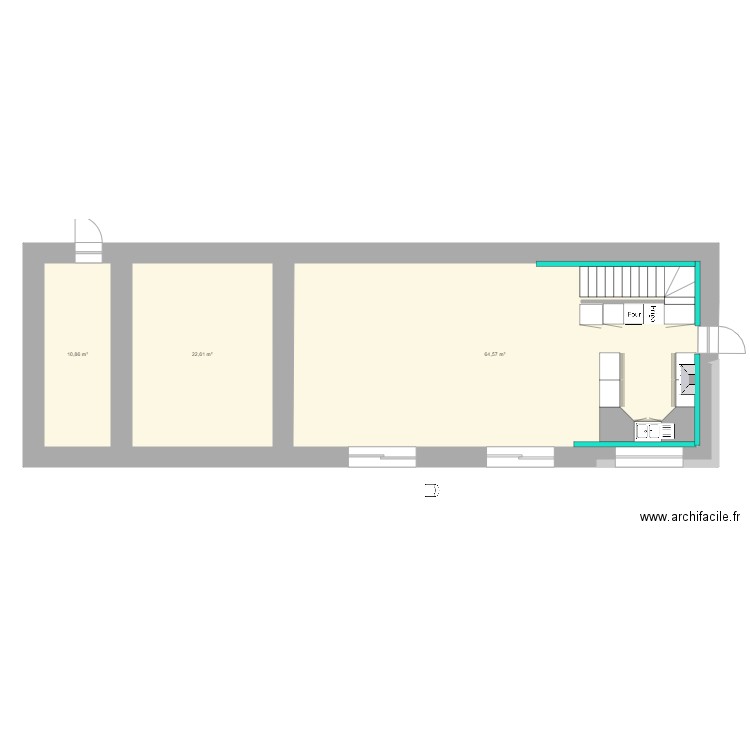 longere 3. Plan de 0 pièce et 0 m2