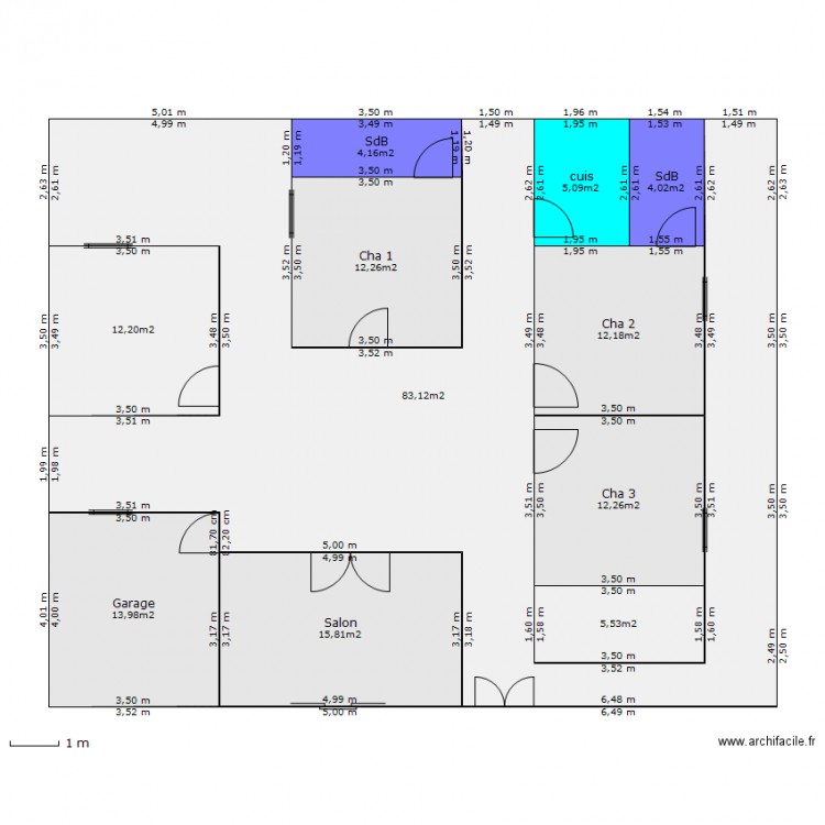 Plan 2 Thiam. Plan de 0 pièce et 0 m2