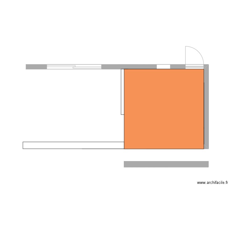 Cuisine en 100. Plan de 0 pièce et 0 m2