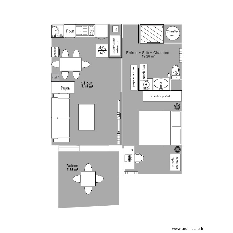Appartement Coeur Six-Fours. Plan de 0 pièce et 0 m2