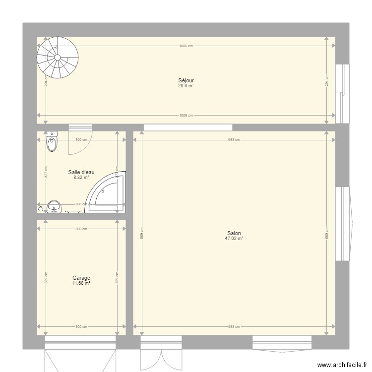 Plan 1. Plan de 0 pièce et 0 m2