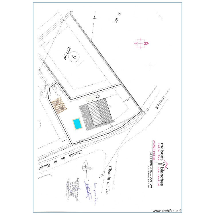 terrain . Plan de 0 pièce et 0 m2