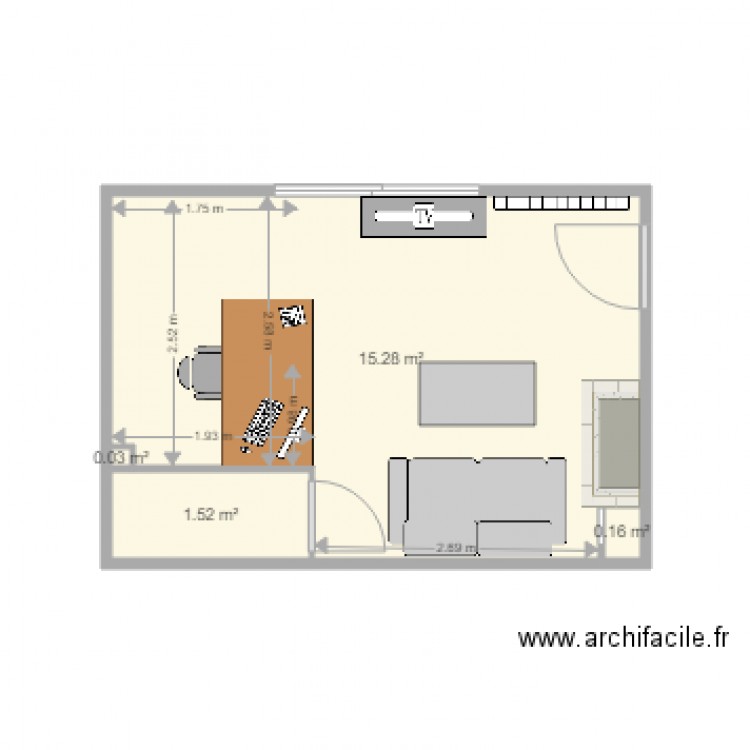 bureau chatenay 1. Plan de 0 pièce et 0 m2