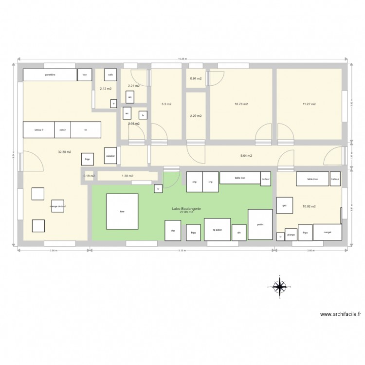 ma boulangerie pâtisserie. Plan de 0 pièce et 0 m2