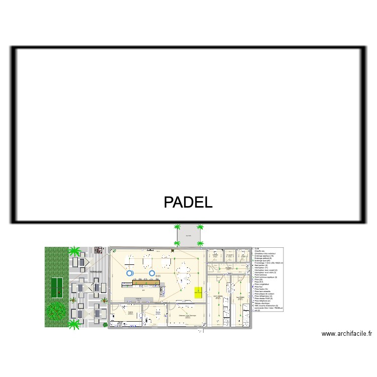 PBC 2. Plan de 10 pièces et 177 m2