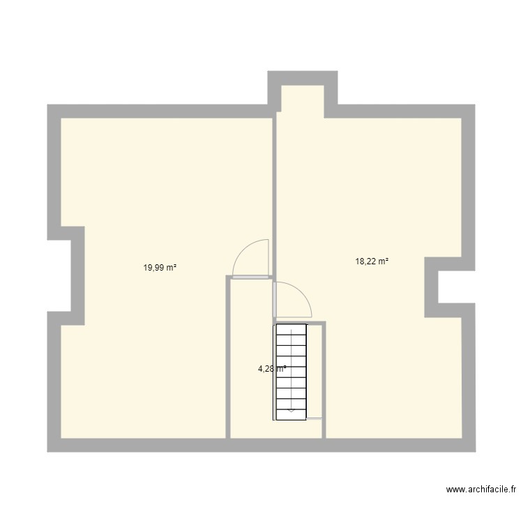 KER-BAGAD niv +1. Plan de 0 pièce et 0 m2