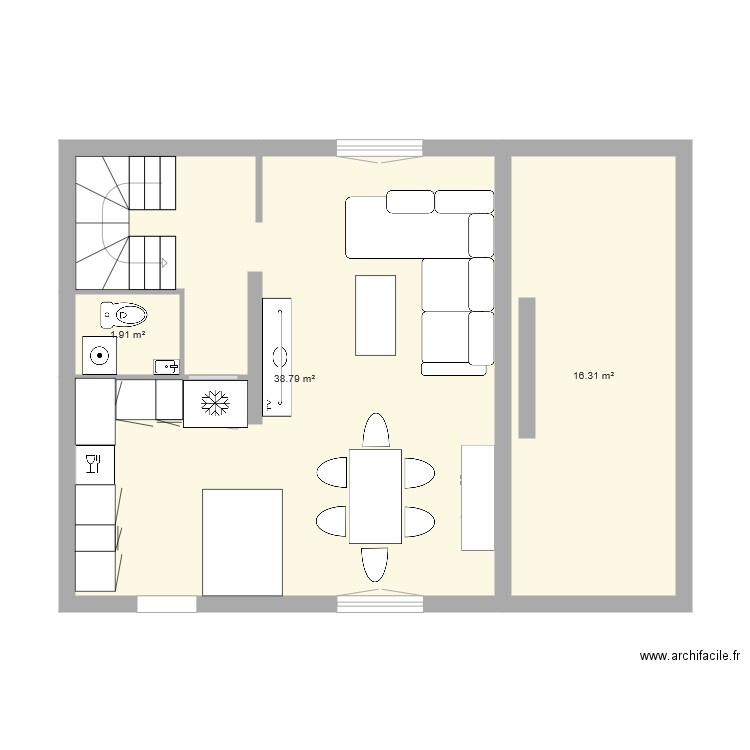 Plan Rdc. Plan de 0 pièce et 0 m2