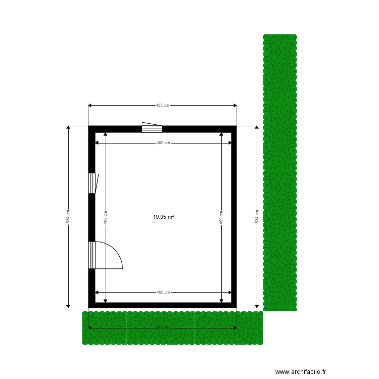 plan masse abri jardin. Plan de 0 pièce et 0 m2