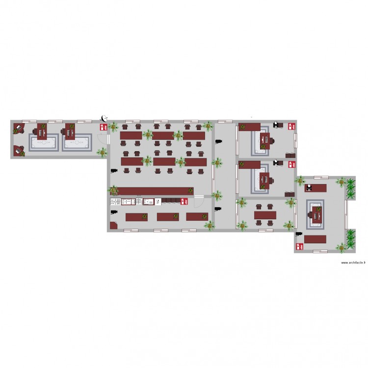 Caserne de pompier. Plan de 0 pièce et 0 m2