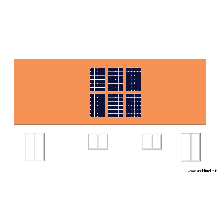 Plan Facade. Plan de 0 pièce et 0 m2