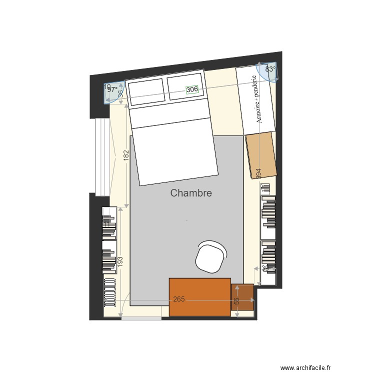 Chambre 3. Plan de 0 pièce et 0 m2