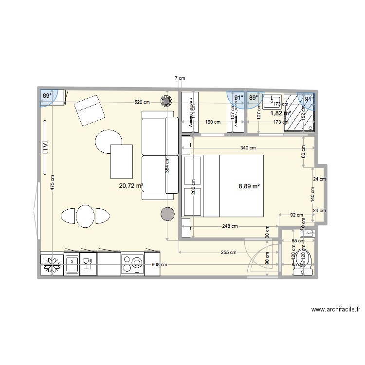 BAC8. Plan de 0 pièce et 0 m2