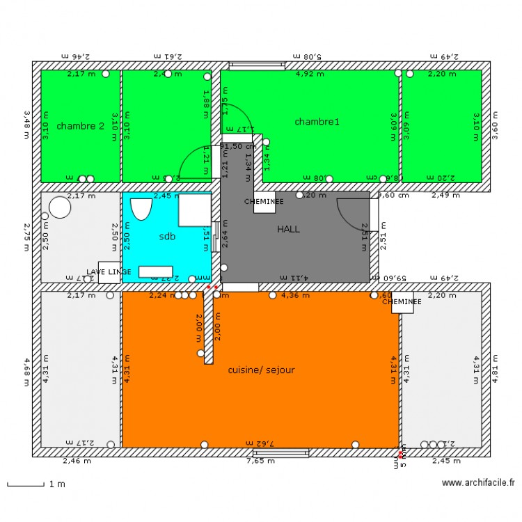 appartement. Plan de 0 pièce et 0 m2