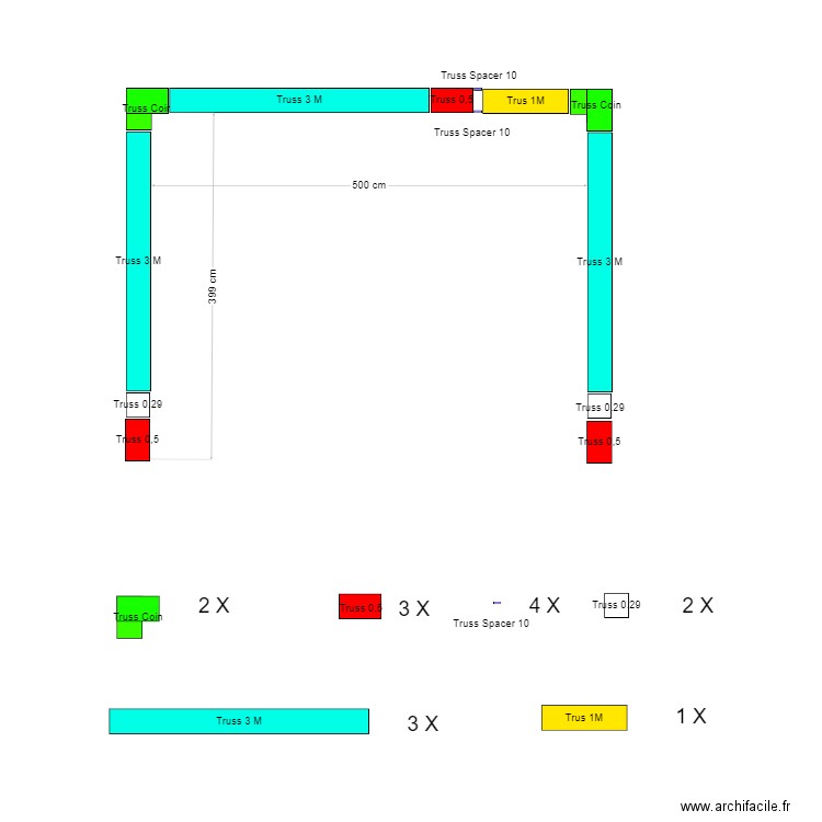 Bache podiumTruss H 30 Bowrun. Plan de 0 pièce et 0 m2