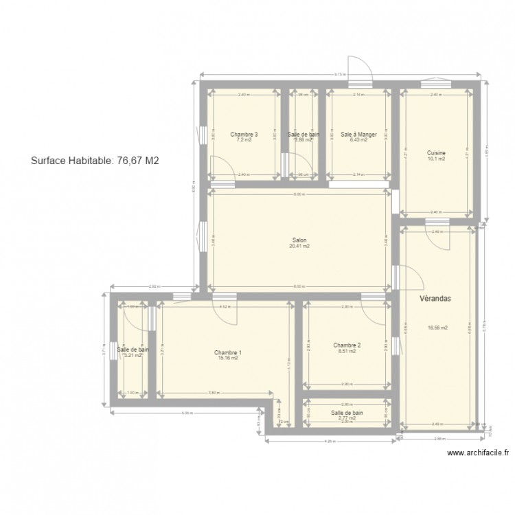 Dossier H1. Plan de 0 pièce et 0 m2