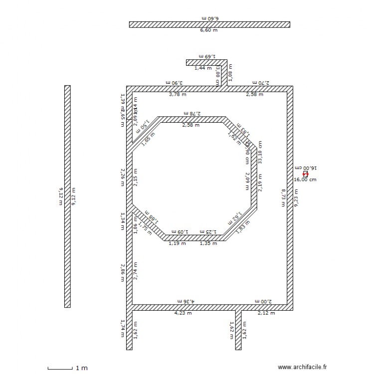 piscine octo 5 metres. Plan de 0 pièce et 0 m2