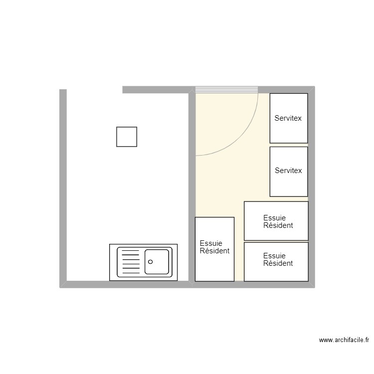 Buanderie Regina. Plan de 0 pièce et 0 m2