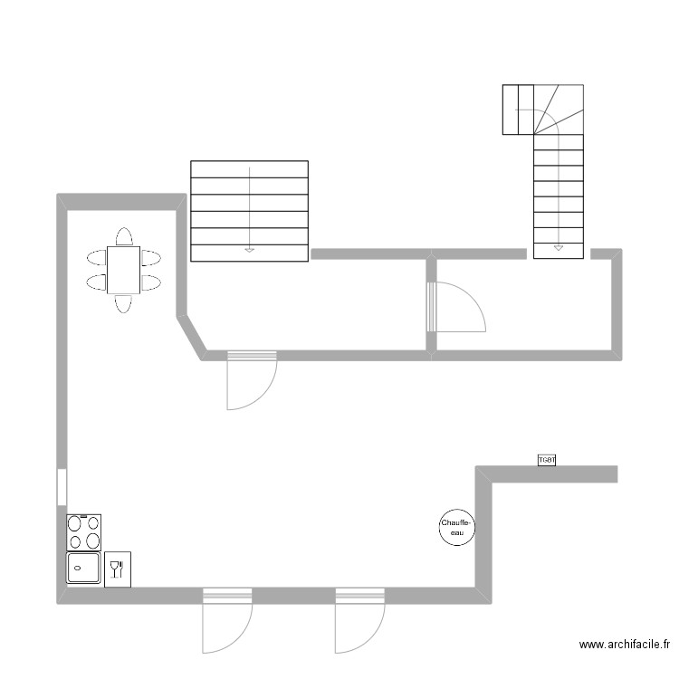 plan appart 29 rdf 2em etage. Plan de 0 pièce et 0 m2