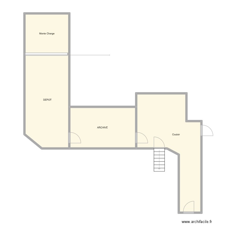 Archive. Plan de 4 pièces et 70 m2