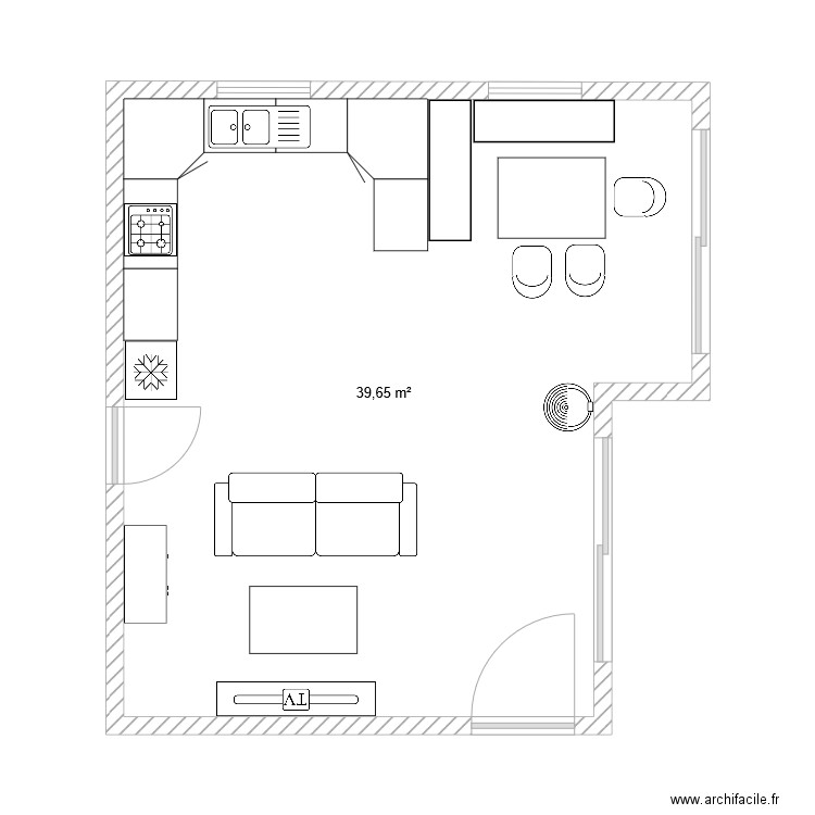 Projet CAU 1. Plan de 0 pièce et 0 m2