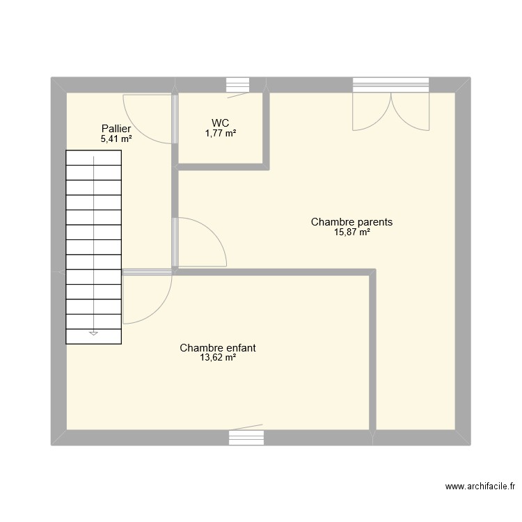 ETAGE plan. Plan de 0 pièce et 0 m2