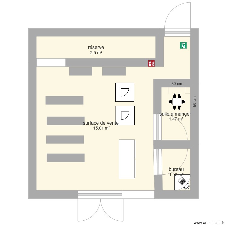 plans magasin. Plan de 0 pièce et 0 m2