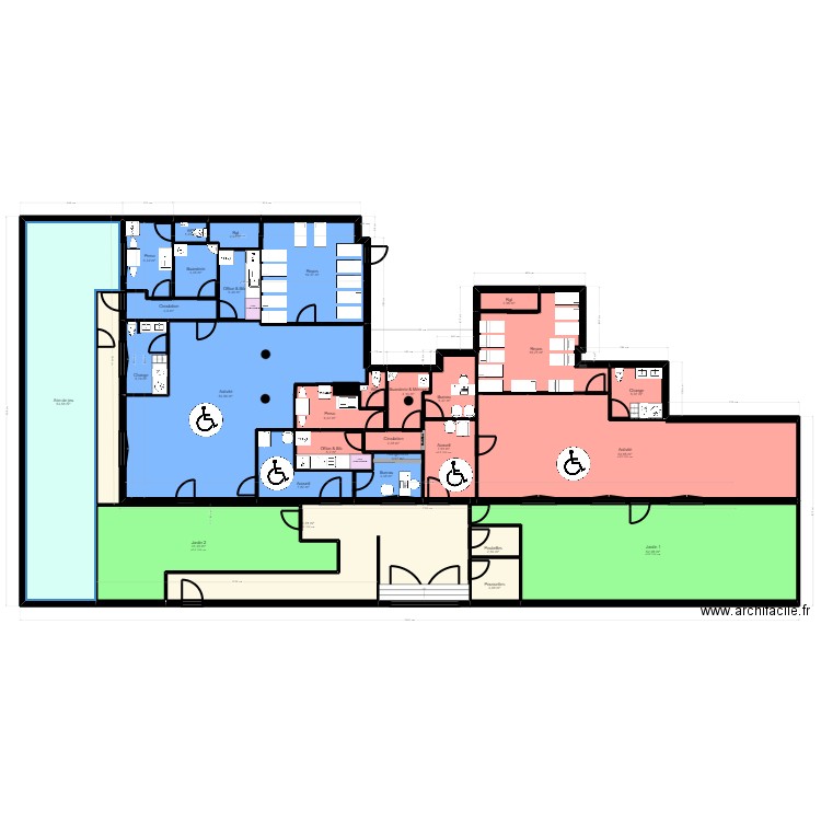 92C35JM Projet V3.1 Bienvenu rectif ArL. Plan de 29 pièces et 417 m2