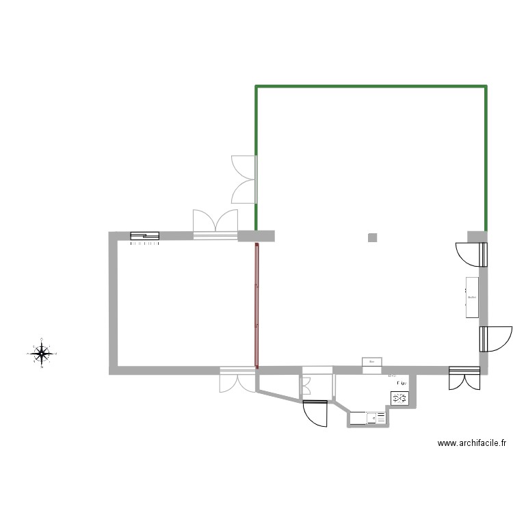 Plan de modification HDJ. Plan de 0 pièce et 0 m2