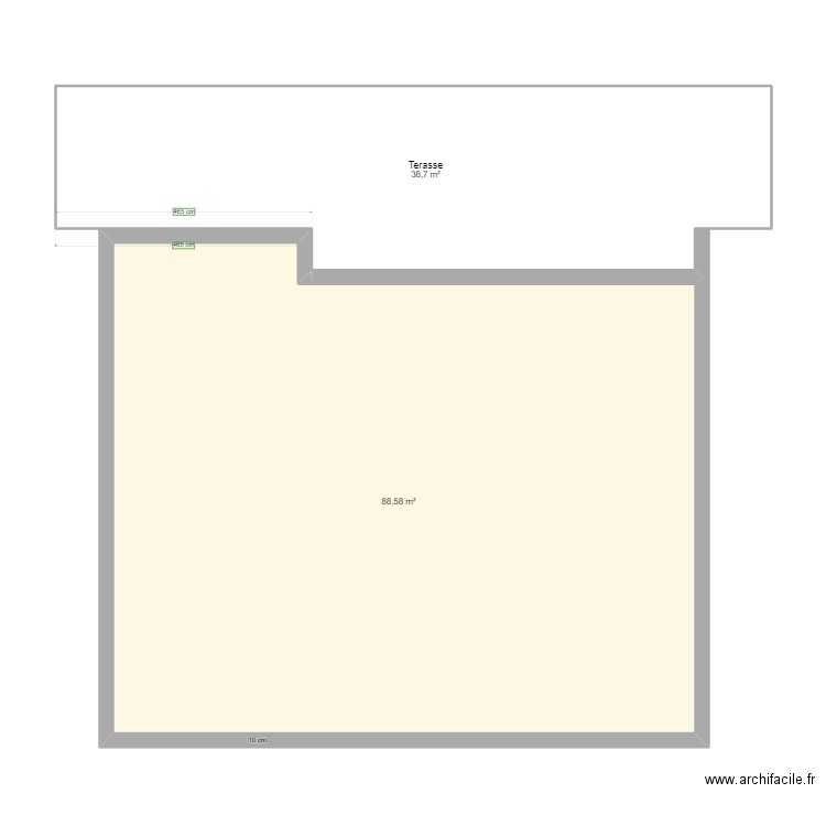 Maison le chateau et terrasse. Plan de 0 pièce et 0 m2