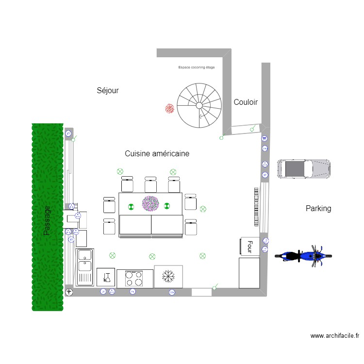 Cuisine américaine Vassy 11 Oct. Plan de 0 pièce et 0 m2