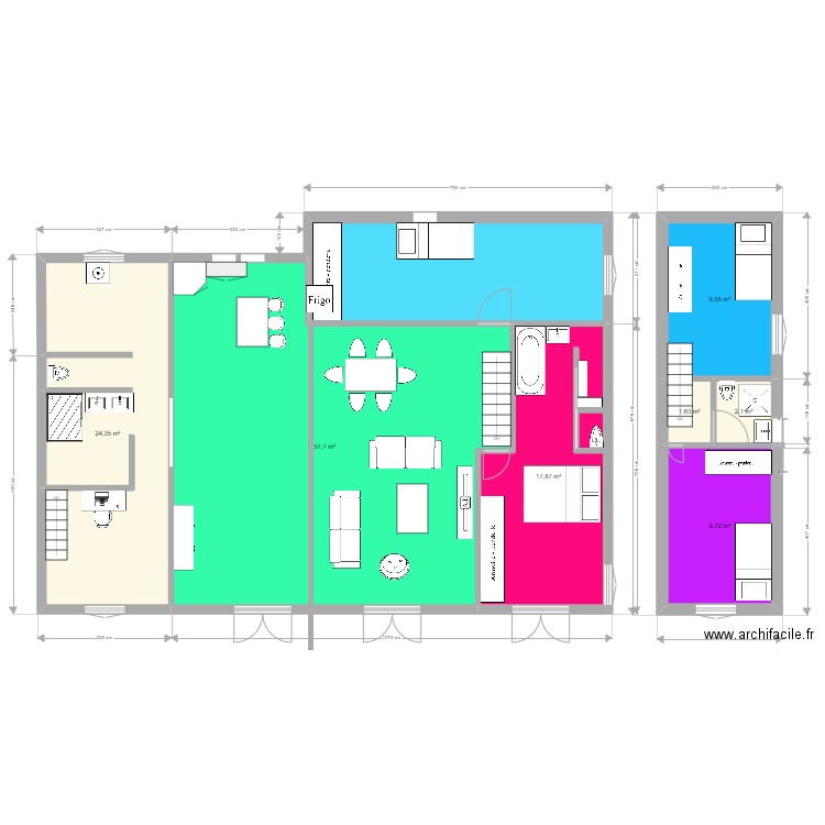 mason. Plan de 0 pièce et 0 m2