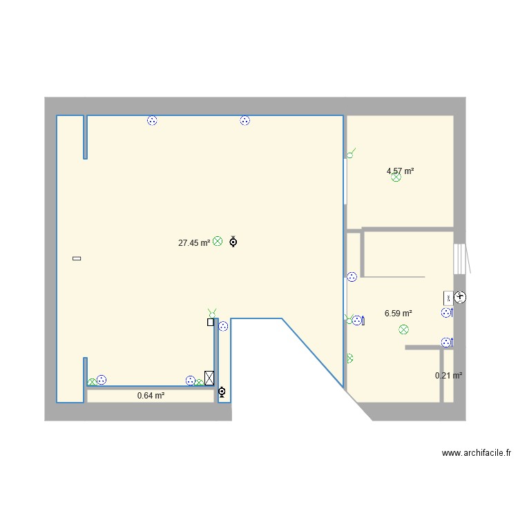 Chambre Parentale electricité. Plan de 0 pièce et 0 m2