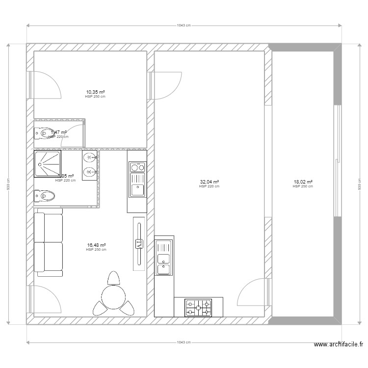 palomba. Plan de 0 pièce et 0 m2