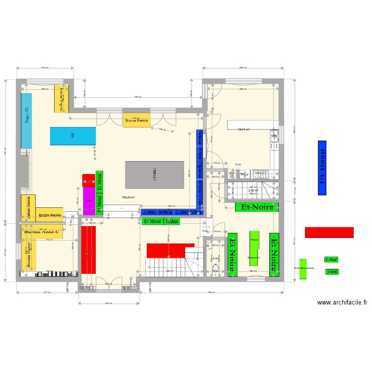 RDC Maison UCA. Plan de 0 pièce et 0 m2