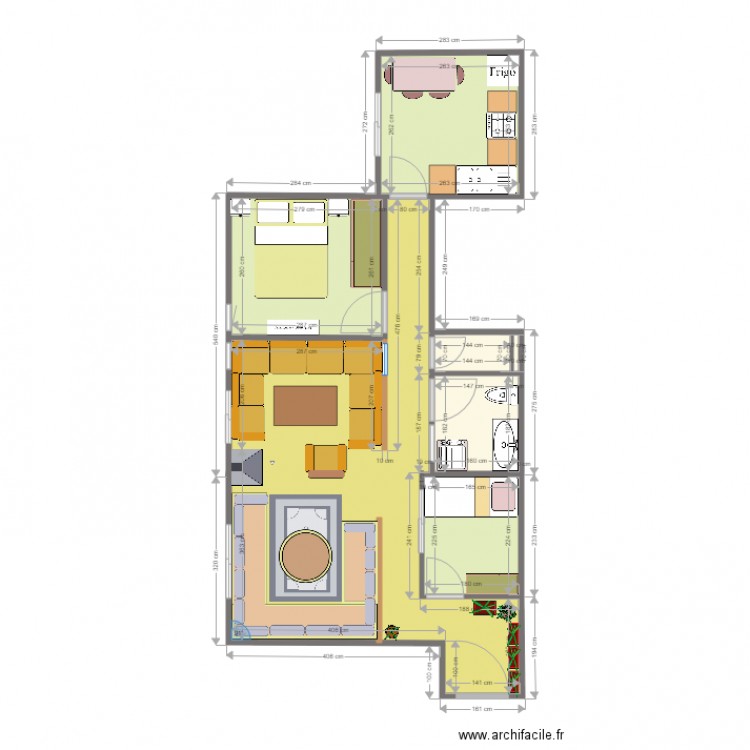 PLAN APPARTEMENT 3. Plan de 0 pièce et 0 m2