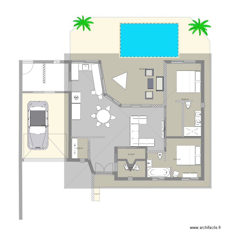 VILLA IDEALE 1. Plan de 0 pièce et 0 m2