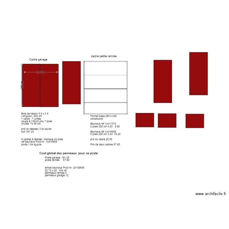 cadres bois rangement 2. Plan de 0 pièce et 0 m2