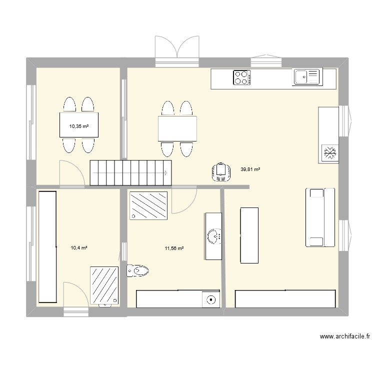 Maison douillette. Plan de 0 pièce et 0 m2