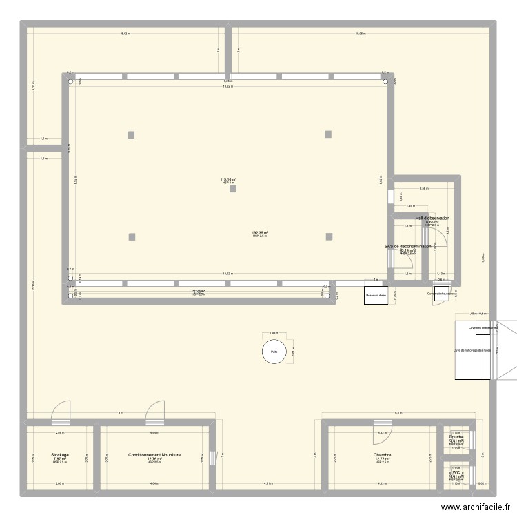 Plan poulet de chair. Plan de 0 pièce et 0 m2