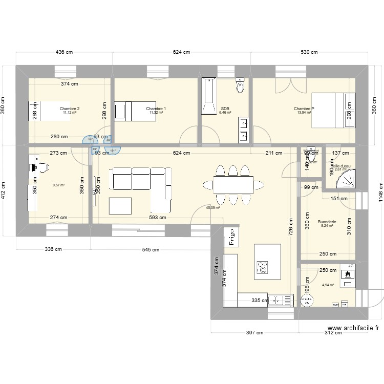 messincourt L. Plan de 10 pièces et 115 m2