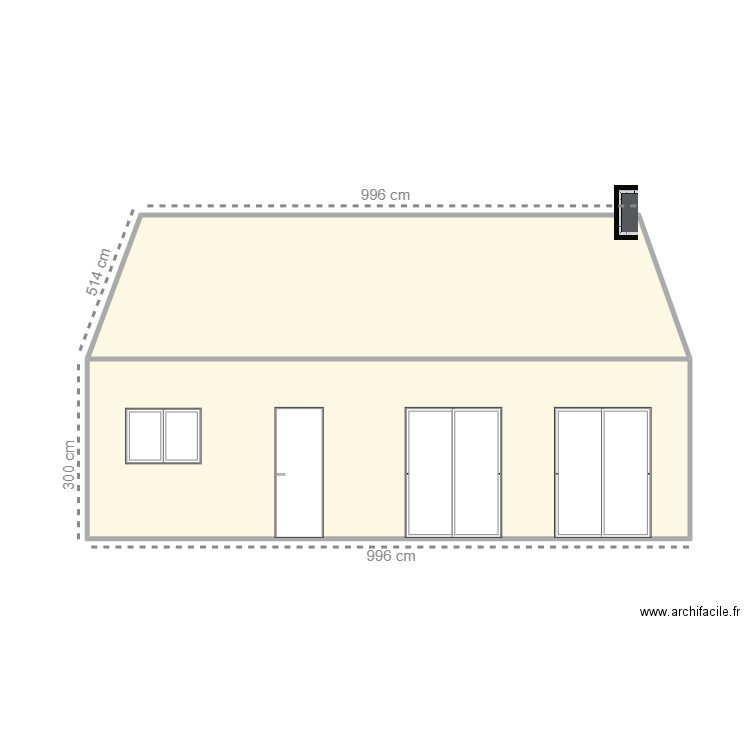 Villatte Christian - ite. Plan de 2 pièces et 50 m2