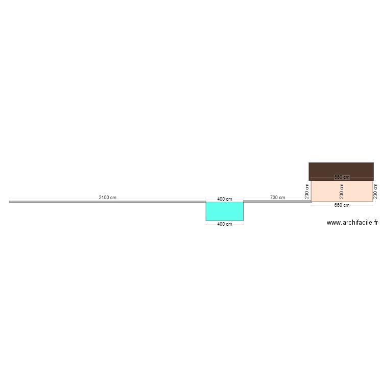 coupe piscine . Plan de 0 pièce et 0 m2