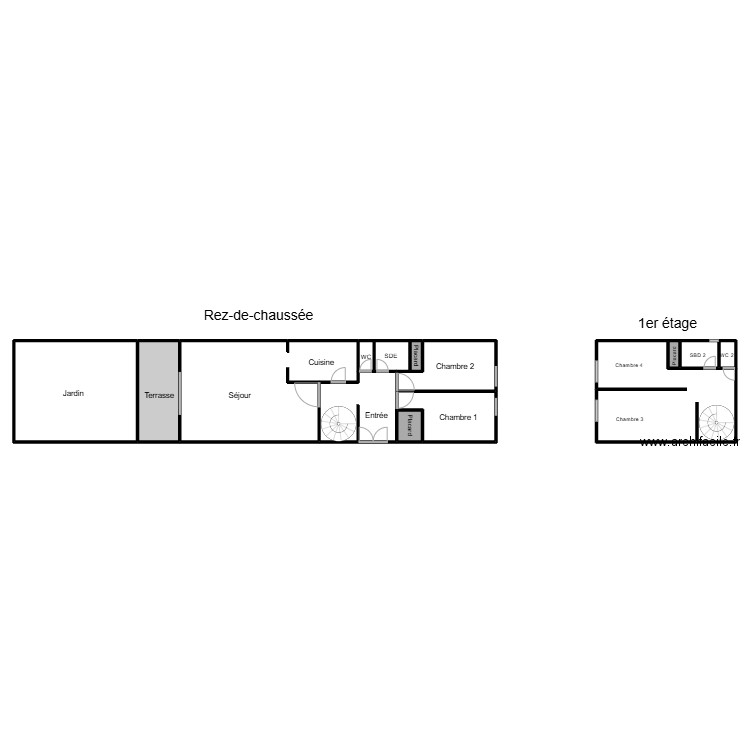 CYPRIEN. Plan de 14 pièces et 308 m2