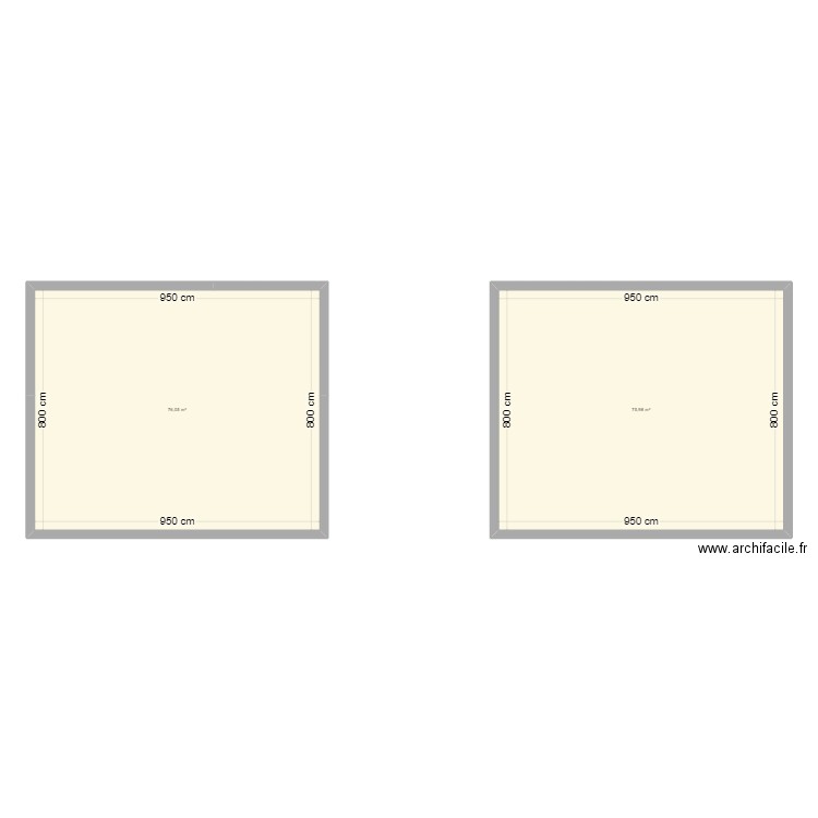 maison 1. Plan de 2 pièces et 152 m2