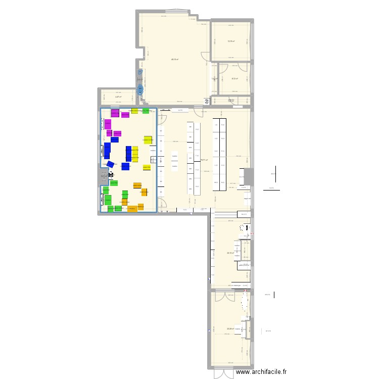 Laudinat  v4 bis. Plan de 12 pièces et 245 m2