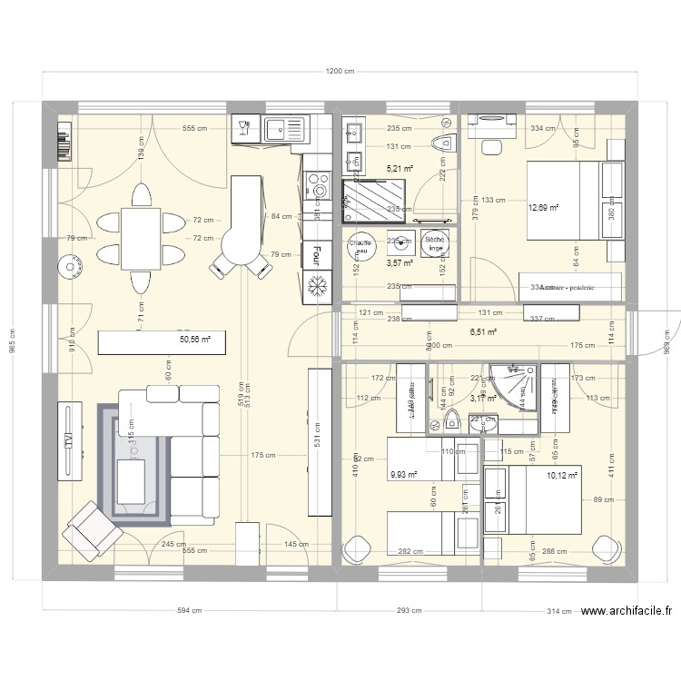 VSM RENO B sans garage. Plan de 8 pièces et 102 m2