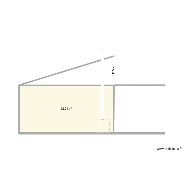 Ardouin. Plan de 1 pièce et 12 m2