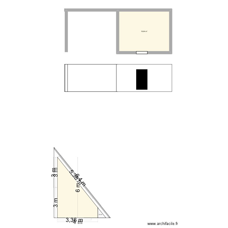 Annexe 2. Plan de 1 pièce et 20 m2